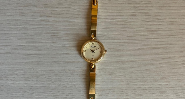 Продам женские позолоченные часы &quot;Westar&quot;-18 K.Gold
