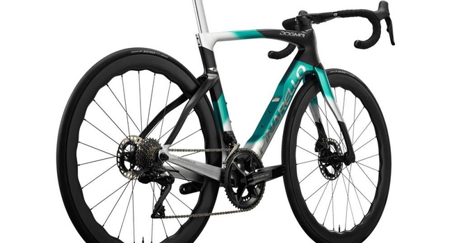 2024 Pinarello Dura Ace Di2 - Nebula Green Silver Road Bike (KINGCYCLESPORT)