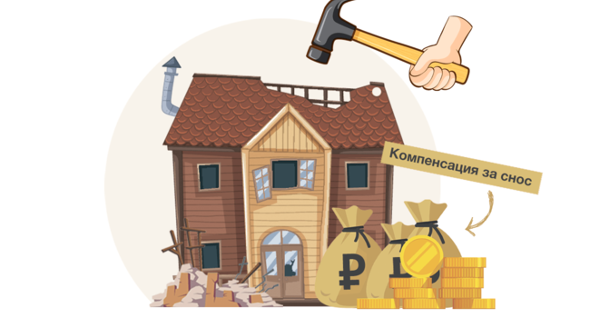 Юридические услуги по вопросам выплаты компенсации при сносе дома или по программе реновации