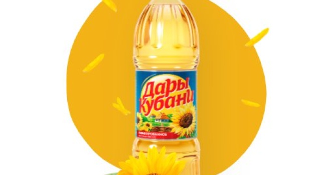 Масло подсолнечное ТМ Дары Кубани